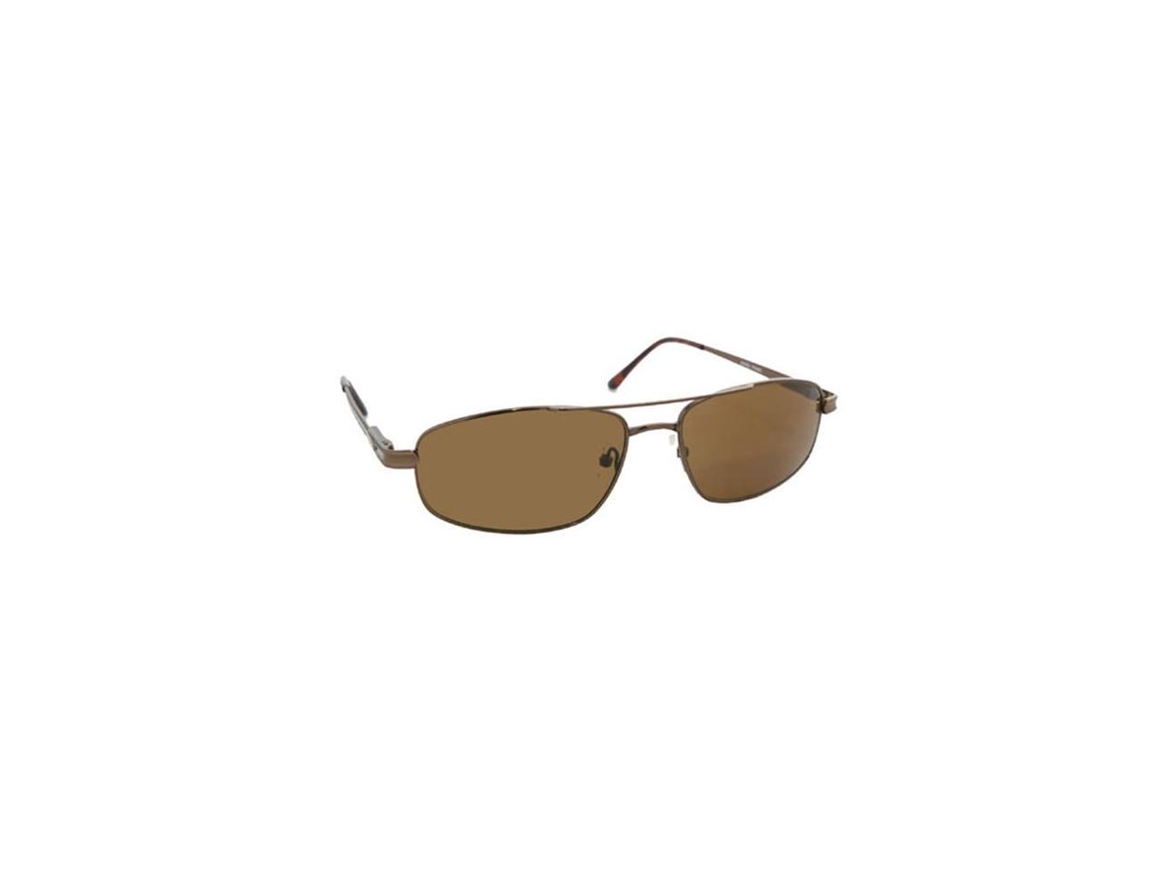 Picture of Coppermax 3707GPP BRN/AMBER Spectacle Polarized Sunglasses - Shiny Brown - Amber Lens