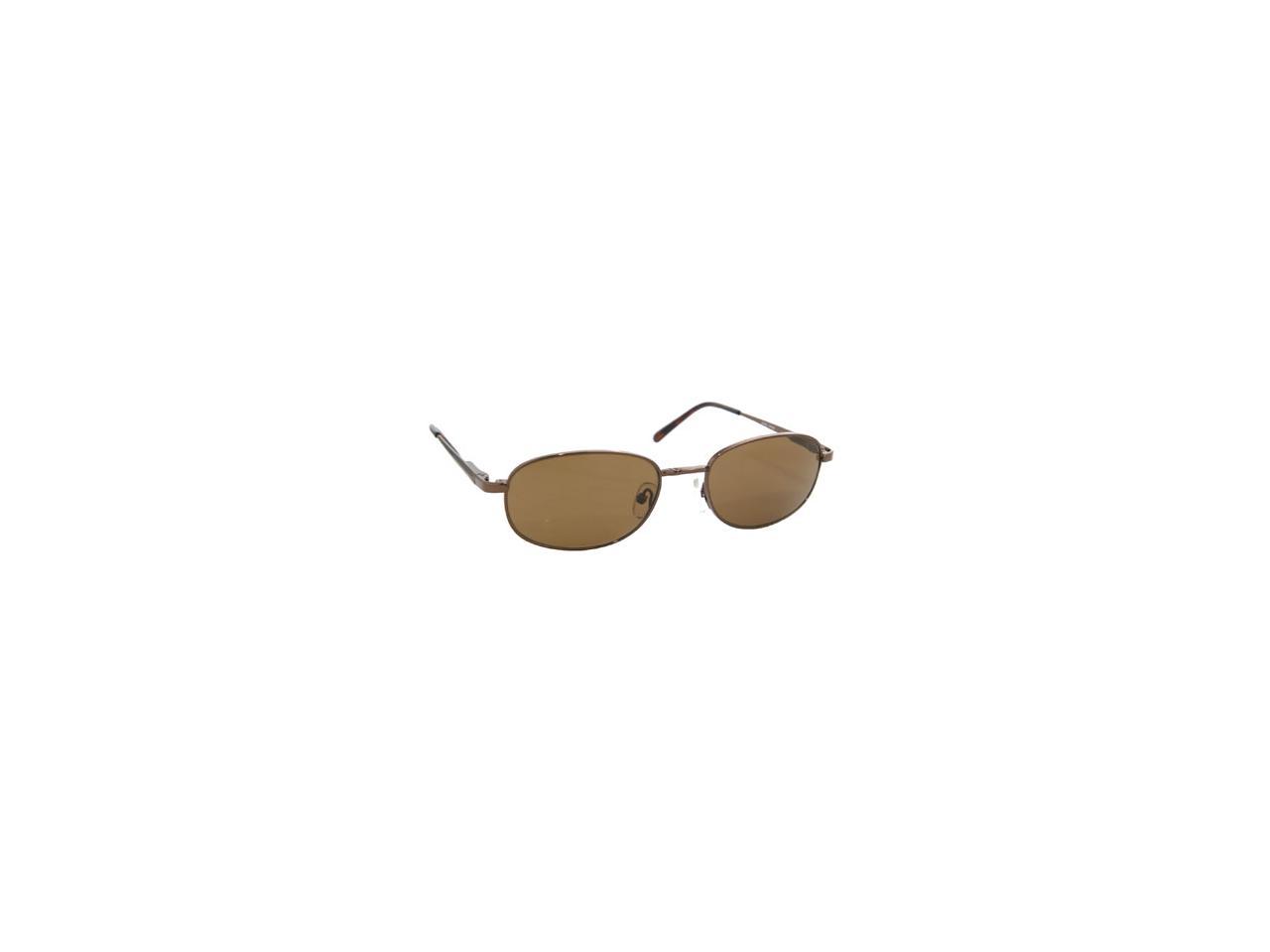 Logan Polarized Sunglasses - Shiny Brown - Amber Lens