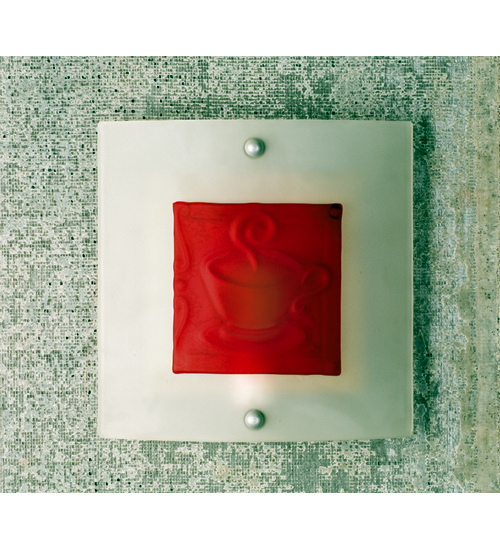99298 11 Inch W Caffe Fused Glass Sconce