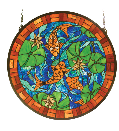 24 Inch W X 24 Inch H Koi Pond Window