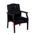 Boss Button Tufted Guest Chair - B959 - Oxblood Vinyl Boss Button Tufted Guest Chair - B959 - Oxblood Vinyl