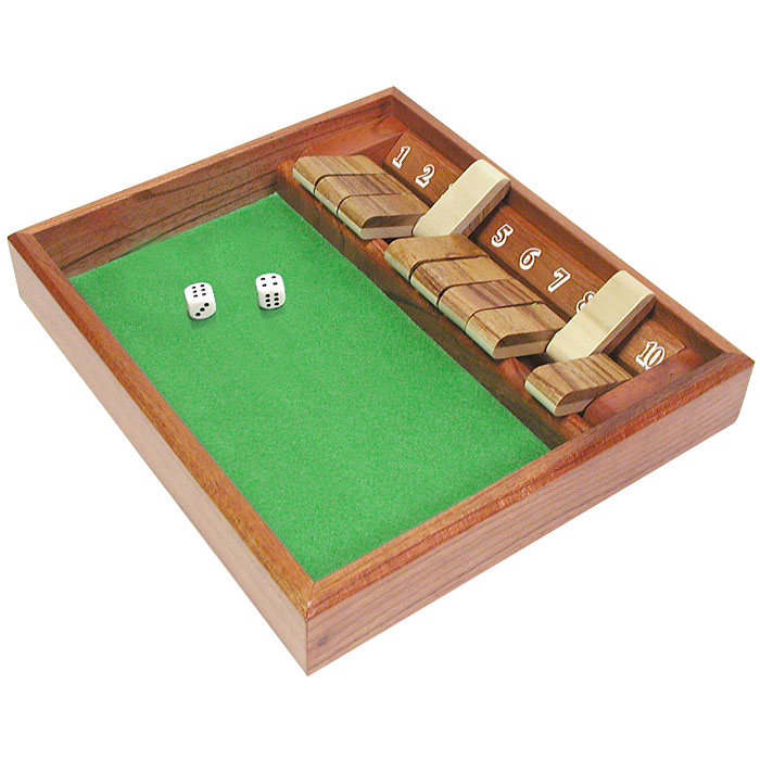 Picture of Poker 80-Shadow10 Shut The Box 1 -10 Games Zero Out Game with 2 Dice