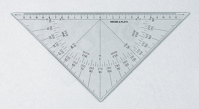 Picture of Weems & Plath 103 Protractor Triangle all black scale