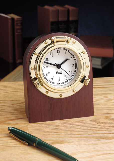 Weems & Plath 312400 Porthole Desk Clock