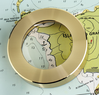 Weems & Plath Brass Chart Weight Magnifier | by West Marine