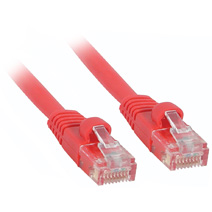 26968 1ft CAT 5E 350Mhz SNAGLESS PATCH CABLE RED