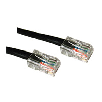 7FT CAT5E NON-BOOTED UNSHIELDED UTP ETHERNET NETWORK PATCH CABLE - BLACK