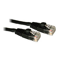 75FT CAT5E SNAGLESS UNSHIELDED UTP NETWORK PATCH CABLE - BLACK