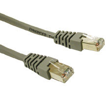 5FT CAT5E MOLDED SHIELDED STP NETWORK PATCH CABLE - GRAY