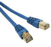 100ft SHIELDED CAT 5E MOLDED PATCH CABLE BLUE