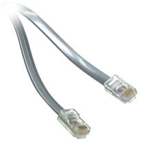 Picture of Cables To Go 09593 50ft RJ11 6P4C MODULAR CABLE STRAIGHT