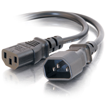 Picture of Cables To Go 20941 15ft COMPUTER POWER CORD EXTENSION (IEC320 C13 to IEC320 C14)