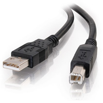 Picture of Cables To Go 28102 2m USB 2.0 A-B CABLE BLACK