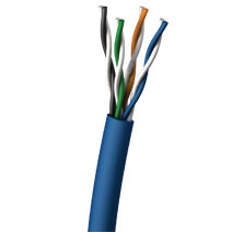 Picture of Cables To Go 27424 1000ft CAT 5E 350MHz STRANDED PVC CMR CABLE - BLUE