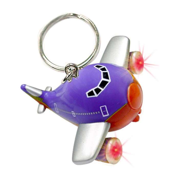 Picture of Daron Worldwide Trading TT83084 Southwest Airplane Keychain with Light and Sound
