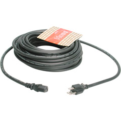 Picture of Hosa PWC-408 8&apos; Electrical Extension Cable with IEC Female Connector - Black