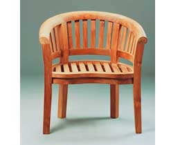 Picture of Anderson Teak CHD-032T Curve Armchair Extra Thick Wood