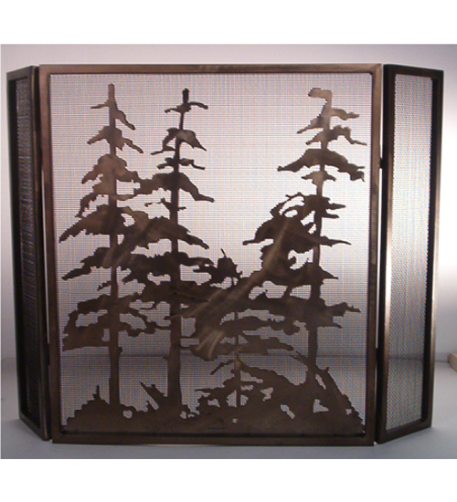 12393 30 Inch Hx40 Inch W Folding Trees Firescreen A/C