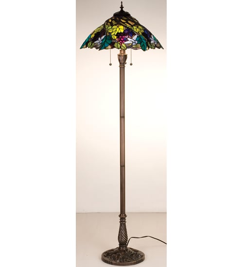64.5 Inch H Spiral Grape Floor Lamp