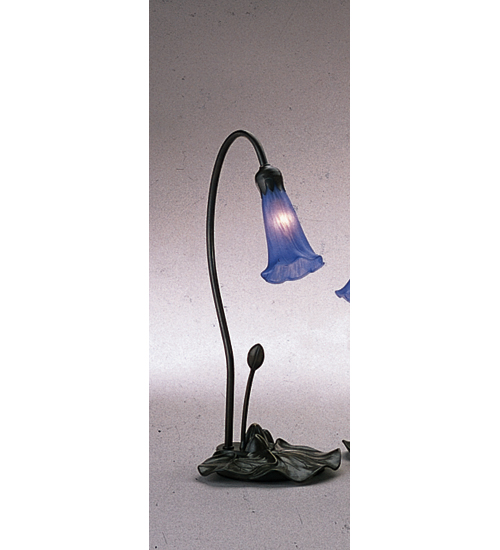 Picture of Meyda  12500 16&quot;H Pond Lily 1 Light Accent Lamp - Blue 