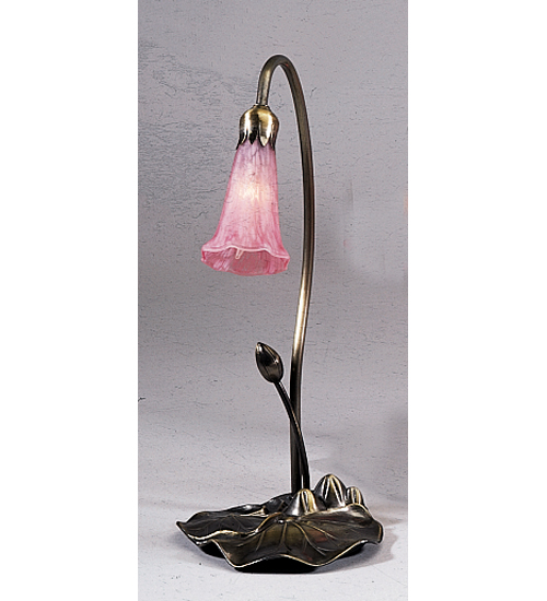 Picture of Meyda  13447 16&quot;H Pond Lily 1 Light Accent Lamp - Pink