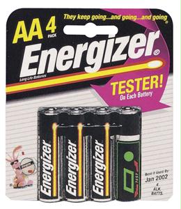 Picture of Energizer E91BP-4 Long-Life Alkaline Batteries AA 