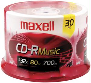 Picture of MAXELL 625335 Music CD-R 30-pk spindle 625335