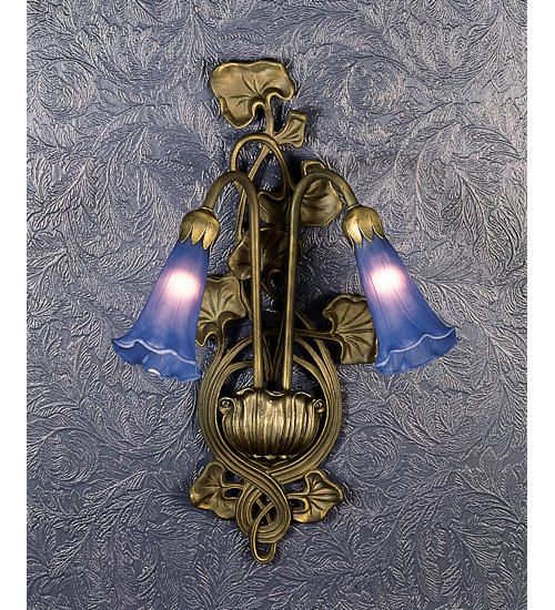 Picture of Meyda Tiffany 16677 2 Lt Lily Blue Sconce