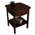 Winsome 94918 Antique Walnut Beechwood NIGHT STAND WITH DRAWER Winsome 94918 Antique Walnut Beechwood NIGHT STAND WITH DRAWER