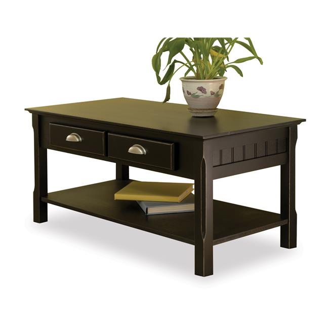 Details About Winsome 20238 Black Beechwood Coffee Table Two Drawers One Bottom Shelf Details About Winsome 20238 Black Beechwood Coffee Table Two Drawers One Bottom Shelf