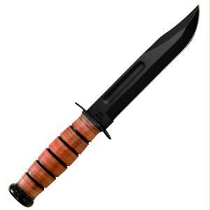 Picture of KABAR KB1220 US Army Fighting Knife Brown Leather Sheath 7 in. Plain