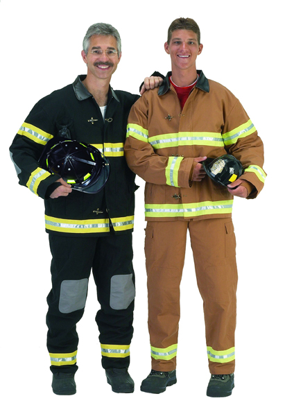 Picture of Aeromax FFB-ADULT LRG Adult Fire Fighter Suit with Helmet size LRG - Black