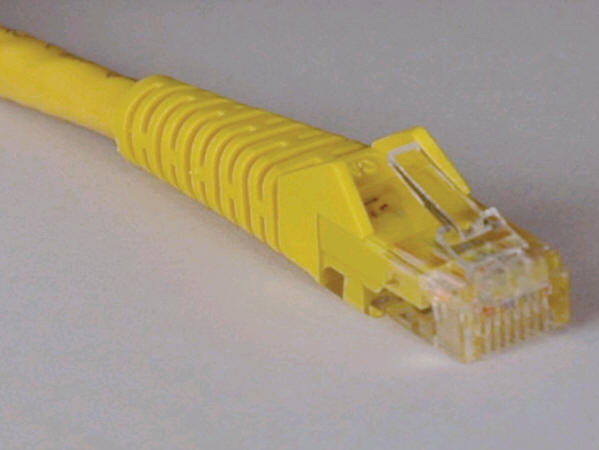 Tripp Lite Cat6 Gigabit Snagless Molded Patch Cable (RJ45 M/M) - Yellow, 10-ft.(N201-010-YW)
