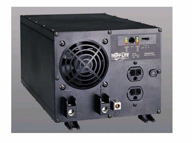 Power Inverter, Modified Sine Wave, 4,000 W Peak, 2,000 W Continuous, 2 Outlets
