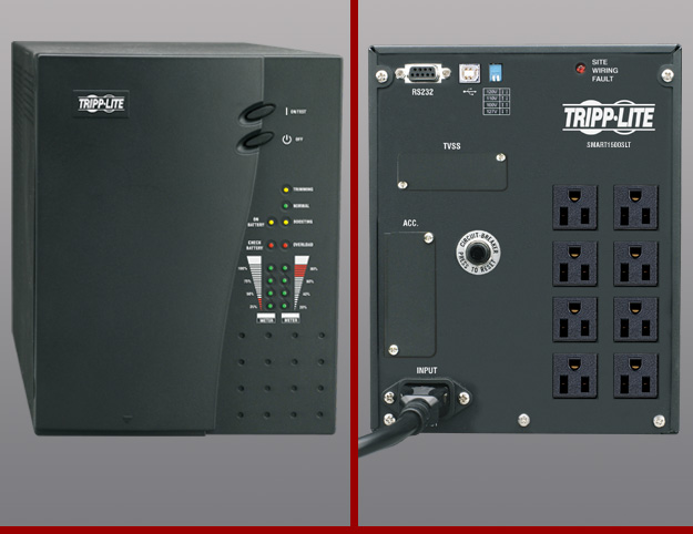 UPS System, 1.5kVA, Line Interactive, Out: 100/110/120V AC In: 100/110/120V AC