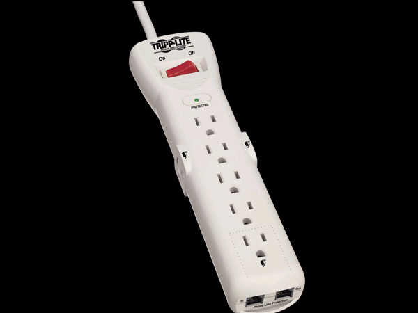 TRIPP LITE Protect It Surge Suppressor SUPER6TEL12 -  Interex By Tripp-Lite