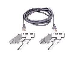CAT6 patch cable RJ45M/RJ45M 15ft gray