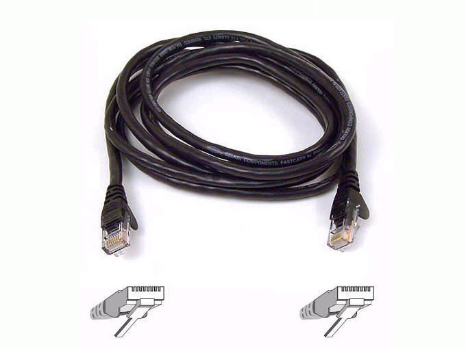 CAT6 patch cable RJ45M/RJ45M 4ft black