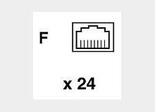 Cat6 Patch Panel 568B - 24 Port