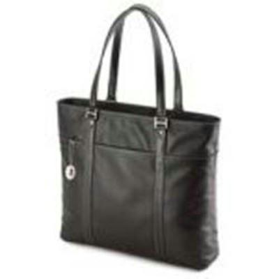 Picture of Mobile Edge Leather Tech Tote Black METL01