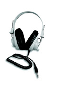 Picture of Califone International Caf2924Avpv Deluxe Mono Headphone Fixed Coile Cord With Volume Control