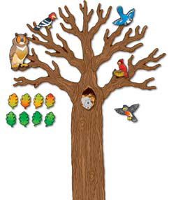 Picture of Carson Dellosa Cd-110078 Big Tree With Animals Bulletin Boar D Sets - Decorative K-5