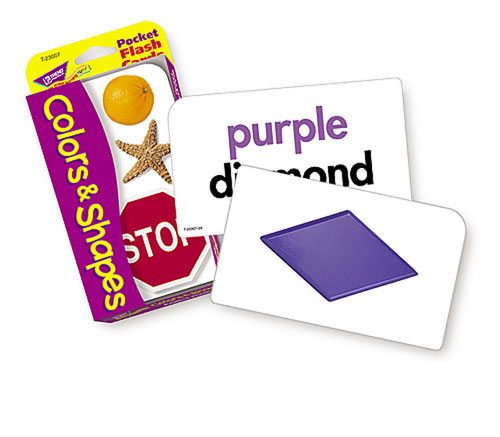Picture of Trend Enterprises Inc. T-23007 Pocket Flash Cards Colors & Shapes 3 X 5 56 Two-Sided Cards