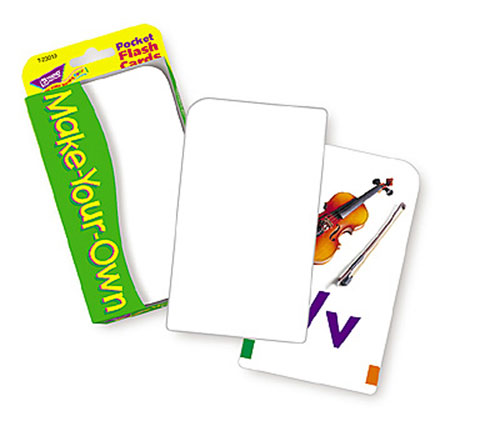 Picture of Trend Enterprises Inc. T-23019 Pocket Flash Cards Make Your Own 3 X 5 56 Two-Sided Cards