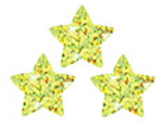 Picture of Trend Enterprises Inc. T-46403 Supershapes Gold Sparkle Stars 400 Pack
