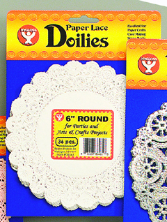 Picture of Hygloss Products Inc. Hyg10041 Doilies 4 Inch White Round 100 Packg