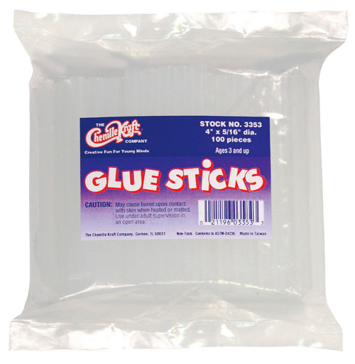 Picture of Chenille Kraft Company Ck-3358 Glue Sticks Bonus Bag 100 Pc