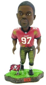 Picture of Tampa Bay Buccaneers Simeon Rice Game Worn Forever Collectibles Bobblehead