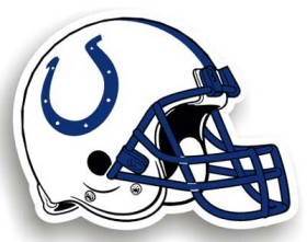 Picture of Indianapolis Colts 12&quot; Helmet Car Magnet