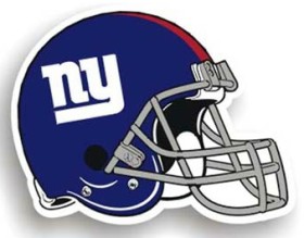 Picture of New York Giants 12&quot; Helmet Car Magnet